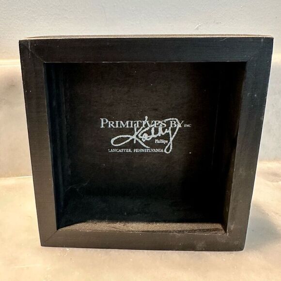 Primitives by Kathy Rustic Black White Wooden If I Didn't Have Box Sign NWT - Picture 4 of 5